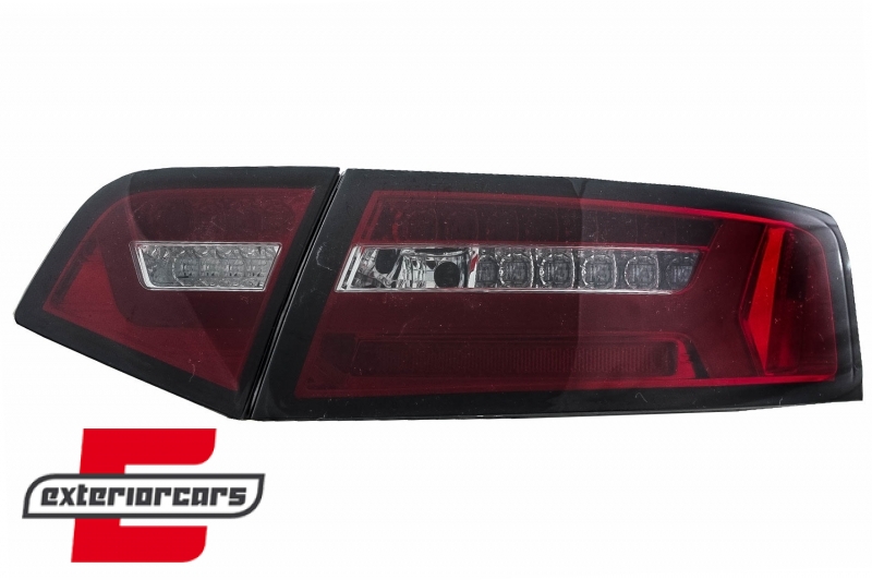 LED stražnja svjetla SEQ žmigavci Facelift dizajn (crvena/smoke) / Audi A6 4F2 C6 limuzina (2008-2011), LDAUF3