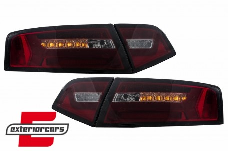 LED stražnja svjetla SEQ žmigavci Facelift dizajn (crvena/smoke) / Audi A6 4F2 C6 limuzina (2008-2011), LDAUF3