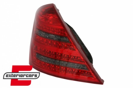 LED stražnja svjetla SEQ žmigavci Facelift dizajn (crvena/smoke) / Mercedes S-klasa W221 (2005-2009), LDMED1