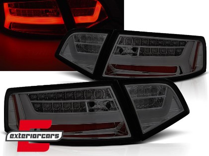 LED stražnja svjetla SEQ žmigavci Facelift dizajn (smoke) / Audi A6 4F2 C6 limuzina (2008-2011), LDAUF4