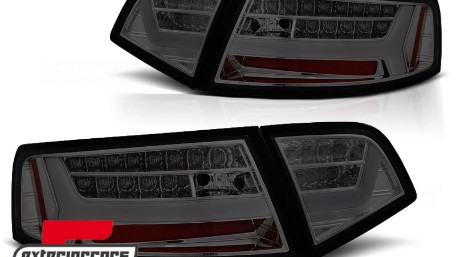 LED stražnja svjetla SEQ žmigavci Facelift dizajn (smoke) / Audi A6 4F2 C6 limuzina (2008-2011), LDAUF4
