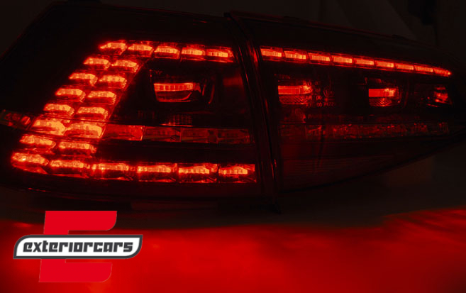 LED stražnja svjetla SEQ žmigavci GTI look (smoke) / VW Golf 7 VII (2013-2017), LDVWE5