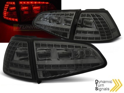 LED stražnja svjetla SEQ žmigavci GTI look (smoke) / VW Golf 7 VII (2013-2017), LDVWM5