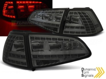 LED stražnja svjetla SEQ žmigavci GTI look (smoke) / VW Golf 7 VII (2013-2017), LDVWM5