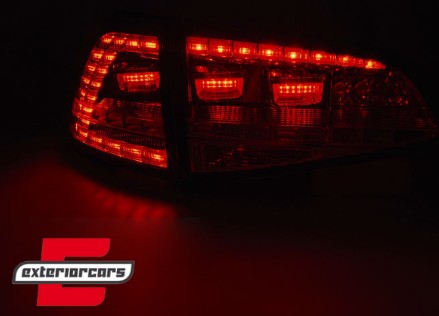 LED stražnja svjetla SEQ žmigavci GTI look (smoke) / VW Golf 7 VII (2013-2017), LDVWM5