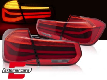 LED stražnja svjetla SEQ žmigavci LCI dizajn (crvena) / BMW serije 3 F30 F35 F80 (2011-2019), LDBMK7