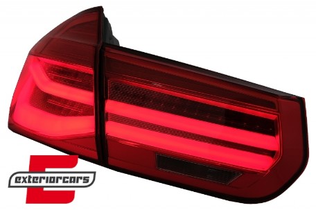 LED stražnja svjetla SEQ žmigavci LCI dizajn (crvena) / BMW serije 3 F30 F35 F80 (2011-2019), LDBMK7