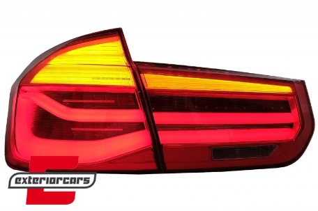 LED stražnja svjetla SEQ žmigavci LCI dizajn (crvena) / BMW serije 3 F30 F35 F80 (2011-2019), LDBMK7