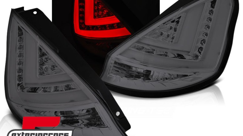 LED stražnja svjetla (smoke) / Ford Fiesta Mk7 Facelift (2012-2016) hatchback, LDFO51