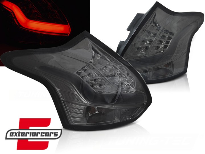 LED stražnja svjetla (smoke) / Ford Focus 3 Hatchback (2011-10.2014), LDFO84