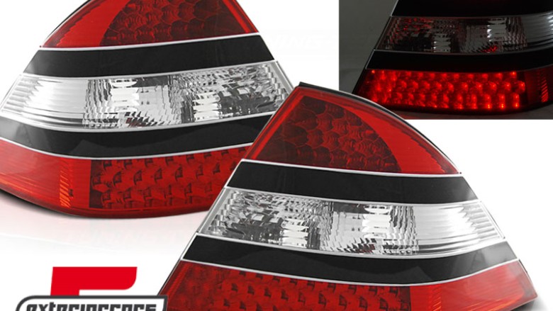 LED stražnja svjetla W221 look (crvena/crna) / Mercedes S-klasa W220 (1998-2005), LDME07