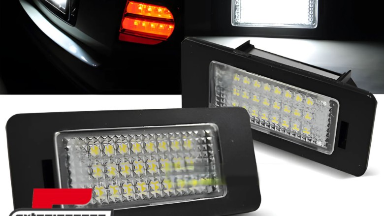 LED svjetla registarske pločice / AUDI A4 B8 A5 Q5 TT A6 A7 ŠKODA YETI FABIA SUPERB VW PASSAT B6 KARAVAN, PRAU01