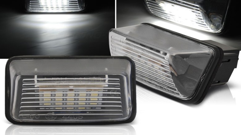 LED svjetla registarske pločice / CITROEN C3 C4 C5 Berlingo Saxo Xsara PEUGEOT 206 207 306 307 308 406 407 5008 Partner, PRPE01