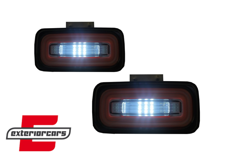 LED svjetla za maglu u stražnjem braniku LightBar (smoke) / Mercedes G-klasa W463 (1989-2015), FLMBW463LBS