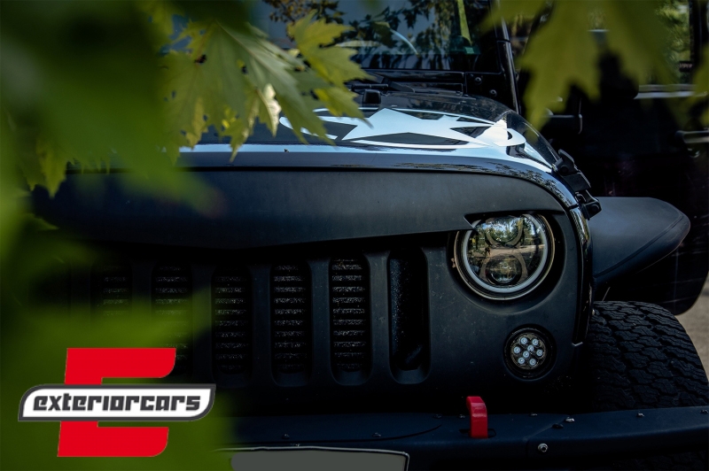 LED žmigavci u prednjoj masci (smoke) / JEEP Wrangler JK (2007-2016), SMJEWJK