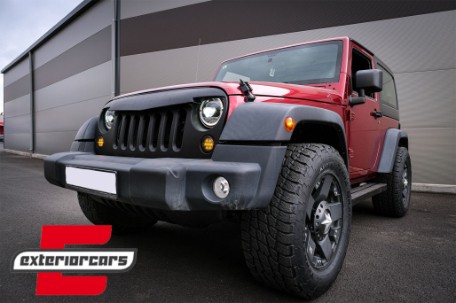 LED žmigavci u prednjoj masci (smoke) / JEEP Wrangler JK (2007-2016), SMJEWJK