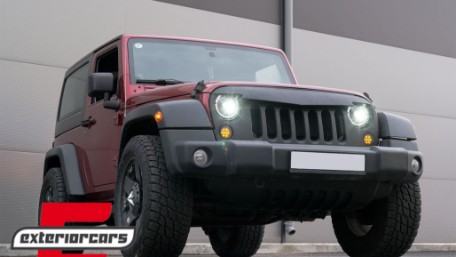 LED žmigavci u prednjoj masci (smoke) / JEEP Wrangler JK (2007-2016), SMJEWJK