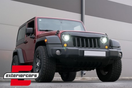 LED žmigavci u prednjoj masci (smoke) / JEEP Wrangler JK (2007-2016), SMJEWJK