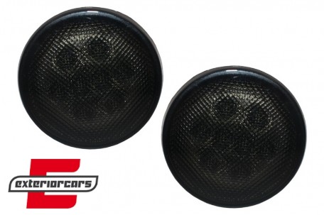 LED žmigavci u prednjoj masci (smoke) / JEEP Wrangler JK (2007-2016), SMJEWJK