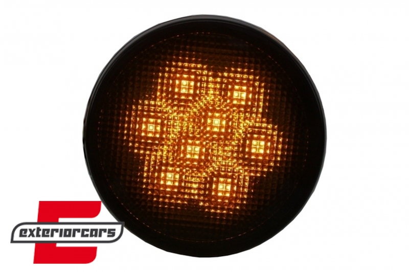 LED žmigavci u prednjoj masci (smoke) / JEEP Wrangler JK (2007-2016), SMJEWJK