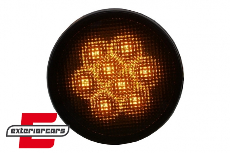 LED žmigavci u prednjoj masci (smoke) / JEEP Wrangler JK (2007-2016), SMJEWJK