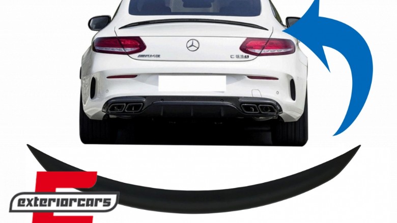 Lip bunkera AMG dizajn (mat crna) / Mercedes C-klasa Coupe C205 (2014-2019), TSMBC205