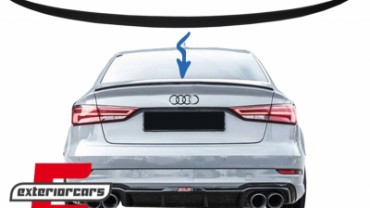 Lip bunkera S-line dizajn (mat crna) / Audi A3 8V limuzina (2012-2019), TSAUA38V