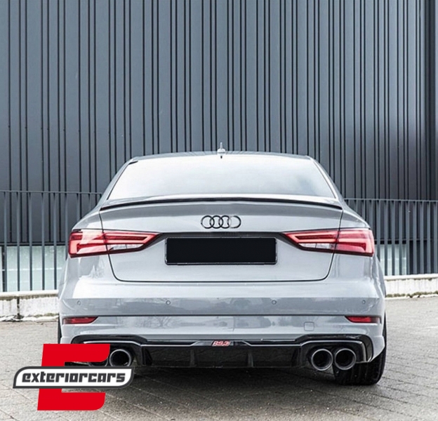 Lip bunkera S-line dizajn (mat crna) / Audi A3 8V limuzina (2012-2019), TSAUA38V