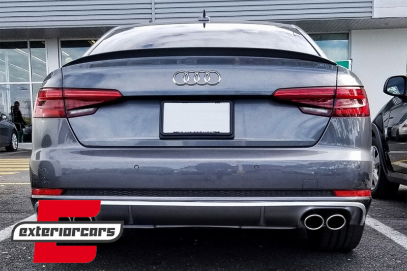 Lip bunkera S-line dizajn (mat crna) / AUDI A4 B9 limuzina (2016-2024), SPAU01
