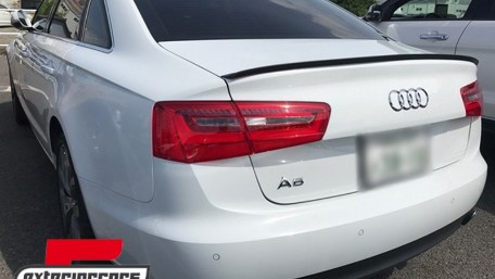 Lip bunkera S-line dizajn (mat crna) / Audi A6 C7 4G 4 vrata (2011-2018), TSAUA64G