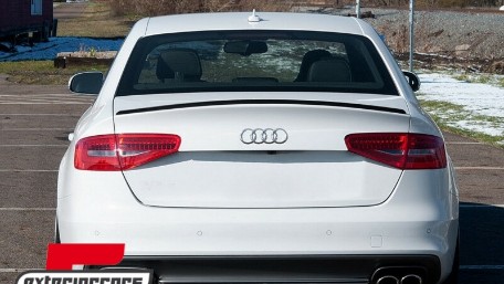 Lip bunkera S4 dizajn (mat crna) / AUDI A4 B8 limuzina (2008-2015), TSAUA4B8