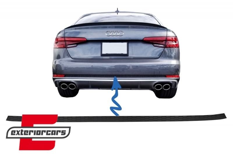 Mrežica zadnjeg branika S-line dizajn za standardni branik / Audi A4 B9 8W limuzina karavan (2016-2019), RDTAUA4B9