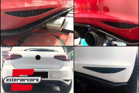 Mrežice zadnjeg branika u obliku saća (piano crna) / VW Golf 7 GTI Hatchback 5G (2013-2017), RBRCVWG7GTI