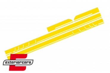 Naljepnice 45 AMG dizajn (mat žuta) / Mercedes CLA W117 C117 X117 (2013-2019) A klasa W176 (2012-2018), STICKERW117YE