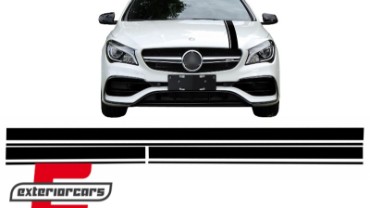 Naljepnice 45AMG dizajn Edition 1 (mat crna) / MERCEDES CLA W117 C117 X117 (2013-2016) A-klasa W176 (2012-2018), STICKERMBHMB