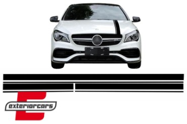 Naljepnice 45AMG dizajn Edition 1 (mat crna) / MERCEDES CLA W117 C117 X117 (2013-2016) A-klasa W176 (2012-2018), STICKERMBHMB