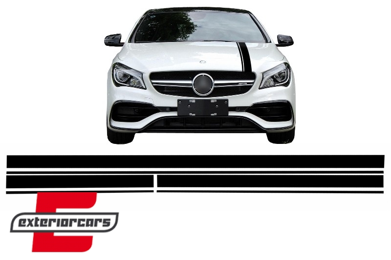 Naljepnice 45AMG dizajn Edition 1 (mat crna) / MERCEDES CLA W117 C117 X117 (2013-2016) A-klasa W176 (2012-2018), STICKERMBHMB