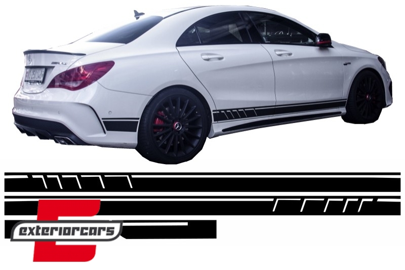 Naljepnice 45AMG dizajn Edition 1 (mat crna) / Mercedes CLA W117 C117 X117 (2013-2016) A klasa W176 (2012-2018), STICKERW117MB