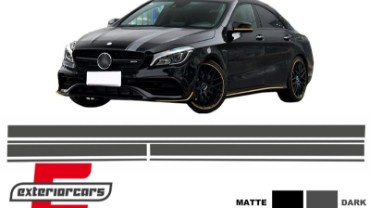 Naljepnice 45AMG dizajn Edition 1 (tamno siva) / MERCEDES CLA W117 C117 X117 (2013-2019) A klasa W176 (2012-2018), STICKERMBHDG