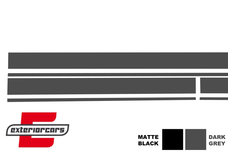 Naljepnice 45AMG dizajn Edition 1 (tamno siva) / MERCEDES CLA W117 C117 X117 (2013-2019) A klasa W176 (2012-2018), STICKERMBHDG