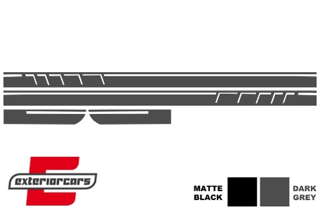 Naljepnice 45AMG dizajn Edition 1 (tamno siva) / Mercedes CLA W117 C117 X117 (2013-2019) A klasa W176 (2012-2018), STICKERW117DG