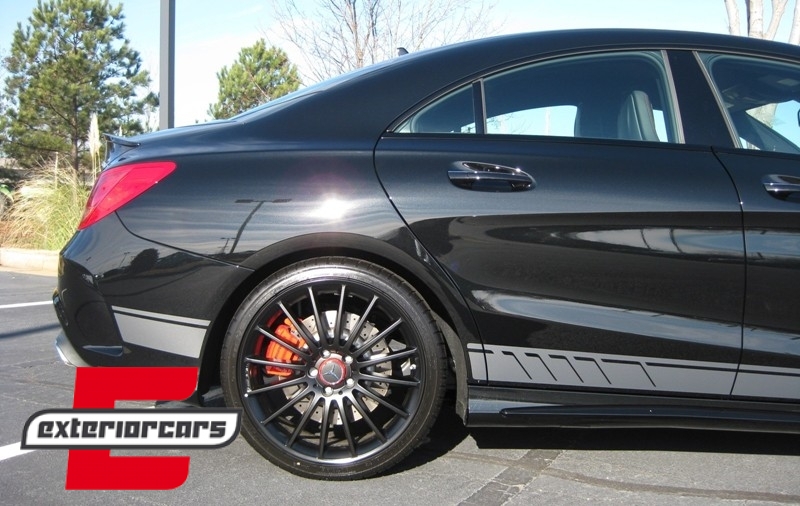 Naljepnice 45AMG dizajn Edition 1 (tamno siva) / Mercedes CLA W117 C117 X117 (2013-2019) A klasa W176 (2012-2018), STICKERW117DG