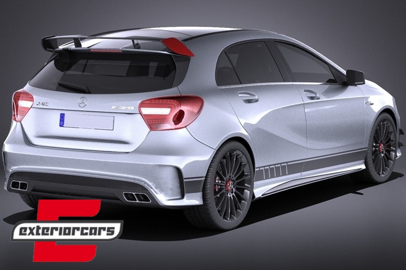Naljepnice 45AMG dizajn Edition 1 (tamno siva) / Mercedes CLA W117 C117 X117 (2013-2019) A klasa W176 (2012-2018), STICKERW117DG