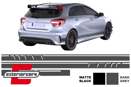 Naljepnice 45AMG dizajn Edition 1 (tamno siva) / Mercedes CLA W117 C117 X117 (2013-2019) A klasa W176 (2012-2018), STICKERW117DG
