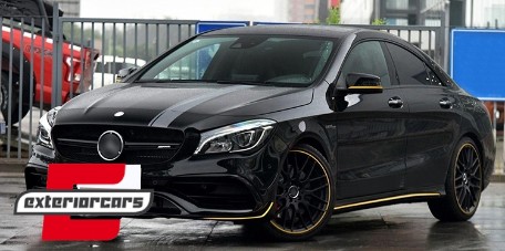 Naljepnice 45AMG Edition 1 dizajn (tamno siva) / Mercedes CLA W117 C117 X117 (2013-2019) W176 (2012-2018), COSTICKERW117DG