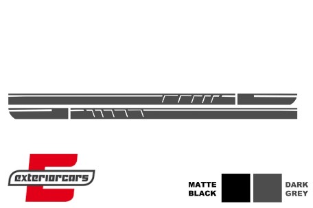 Naljepnice 45AMG Edition 1 dizajn (tamno siva) / Mercedes CLA W117 C117 X117 (2013-2019) W176 (2012-2018), COSTICKERW117DG