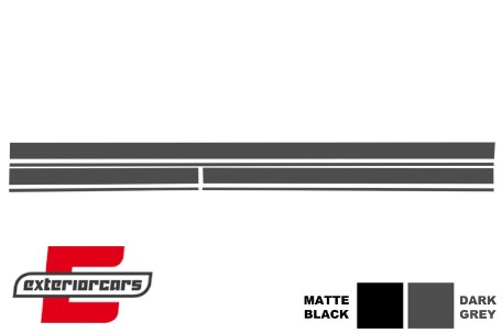 Naljepnice 45AMG Edition 1 dizajn (tamno siva) / Mercedes CLA W117 C117 X117 (2013-2019) W176 (2012-2018), COSTICKERW117DG