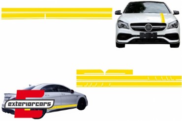 Naljepnice 45AMG Edition 1 dizajn (žuta) / Mercedes CLA W117 C117 X117 (2013-2019) W176 (2012-2018), COSTICKERW117YE