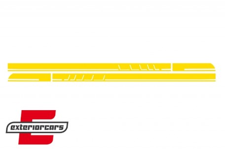 Naljepnice 45AMG Edition 1 dizajn (žuta) / Mercedes CLA W117 C117 X117 (2013-2019) W176 (2012-2018), COSTICKERW117YE