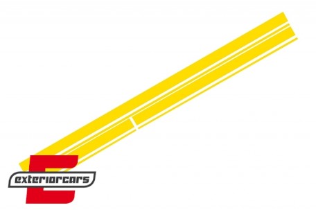 Naljepnice 45AMG Edition 1 dizajn (žuta) / Mercedes CLA W117 C117 X117 (2013-2019) W176 (2012-2018), COSTICKERW117YE